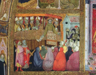 聖フランシスは、1393年にポルツィンコラのフレスコ画であるウンブリアの司教たちを伴って、耽溺を公布しました。